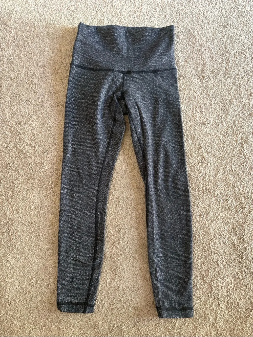 lululemon athletica Heathered Dark Gray High-Waist Leggings